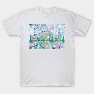 TAJ MAHAL watercolor painting T-Shirt